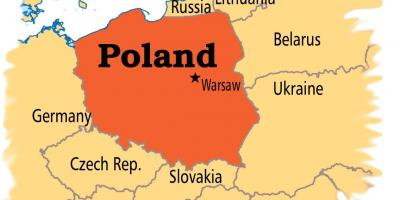Mapa ng Warsaw europa