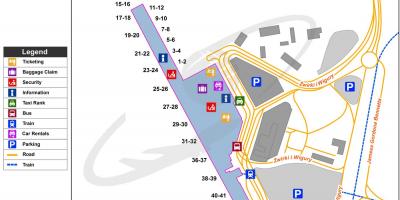Frederic chopin airport mapa